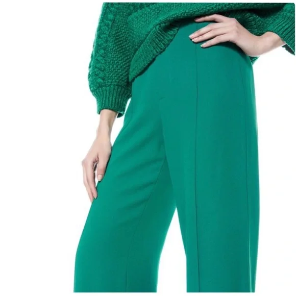 ALICE + OLIVIA Dylan High Waisted Wide Leg Pants - Picture 2 of 11